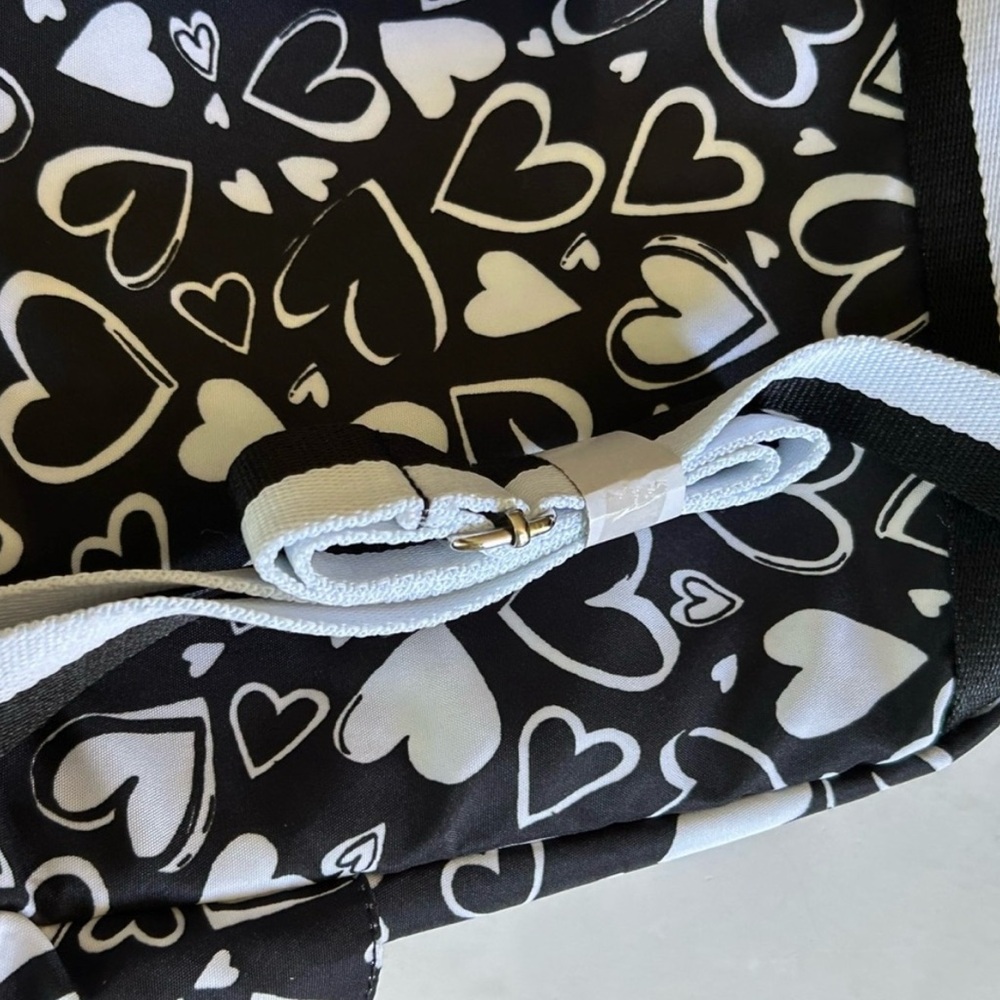 Brighton Black and White Heart Backpack New without tags. cute! Retails $150! - Picture 5 of 12